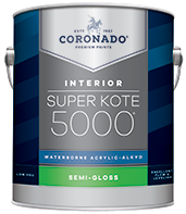 Tropicolor Paint Center Super Kote 5000® Waterborne Acrylic-Alkyd is the ideal choice for interior doors, trim, cabinets and walls. It delivers the desired flow and leveling characteristics of conventional alkyd paints while also providing a tough satin or semi-gloss finish that stands up to repeated washing and cleans up easily with soap and water.boom