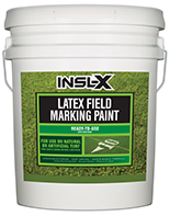 Tropicolor Paint Center Insl-X Latex Field Marking Paint is specifically designed for use on natural or artificial turf, concrete and asphalt, as a semi-permanent coating for line marking or artistic graphics.

Fast Drying
Water-Based Formula
Will Not Kill Grass